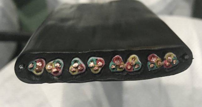 行車丁腈（NBR）移動(dòng)扁平電纜